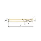 4 Flute Corner Radius Long Length Carbide X-Power Pro End Mills GM212 Series - Big-tools Industrial Supply Tools for Metal Cutting